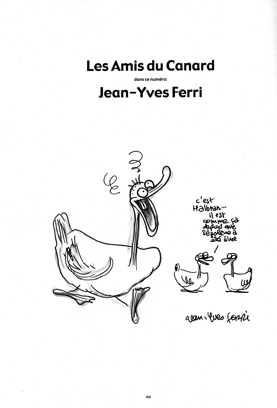 Les amis du canard: Jean-Yves Ferri